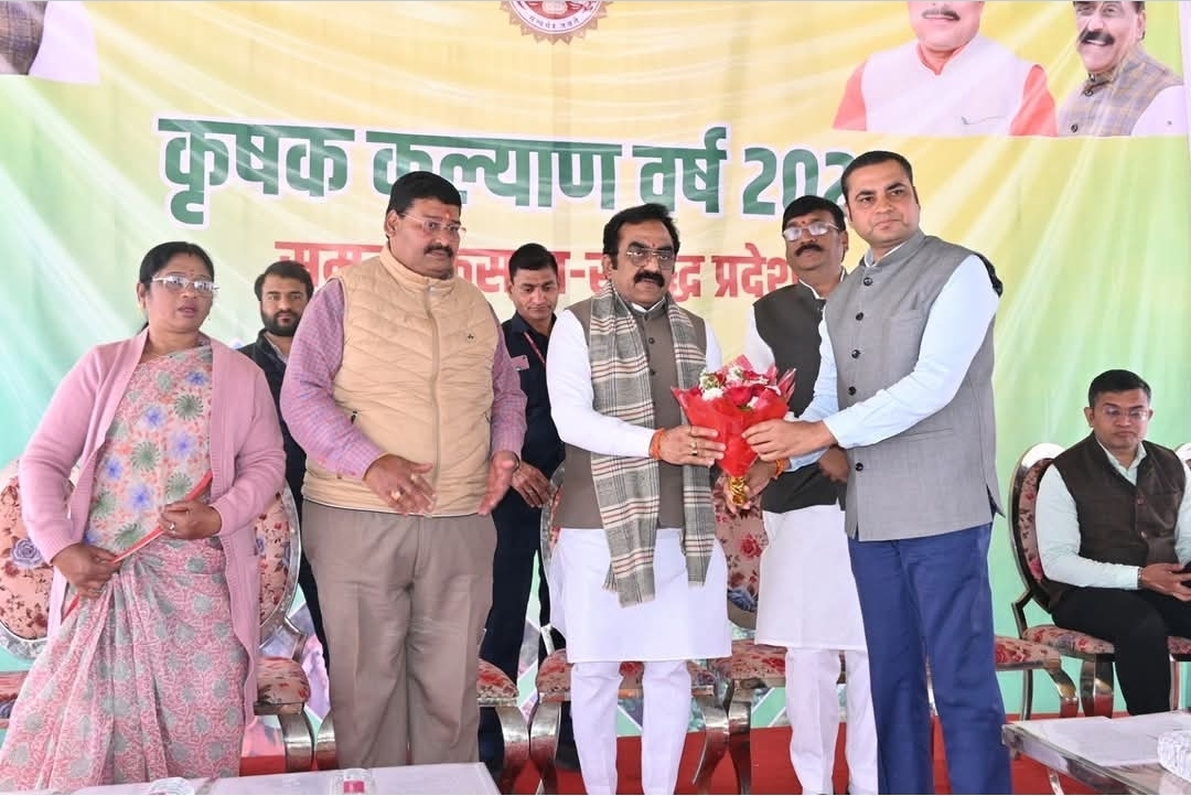 लोक निर्माण मंत्री श्री सिंह के मुख्‍य आतिथ्‍य में हुआ कृषक कल्‍याण वर्ष 2026 का गरिमामय शुभारंभ