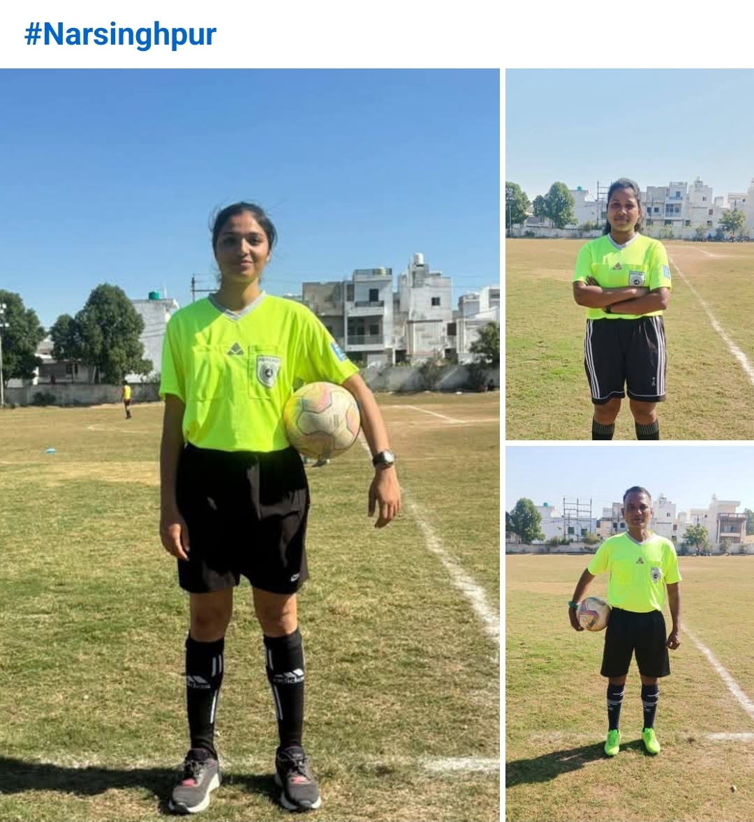 नरसिंहपुर का नाम रोशन पीजी कॉलेज के 3 युवा बने एमपीएफ़ए स्टेट रेफरी