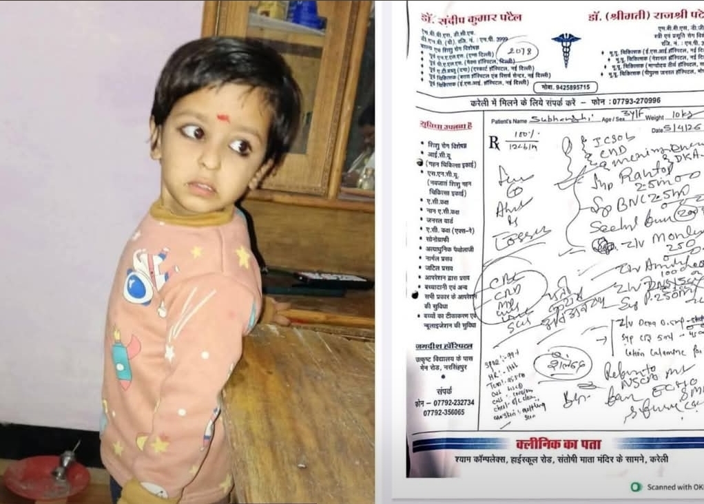 नरसिंगपुर मासूम बिटिया की मौत पर बवाल, पिता ने थाने में दी शिकायत