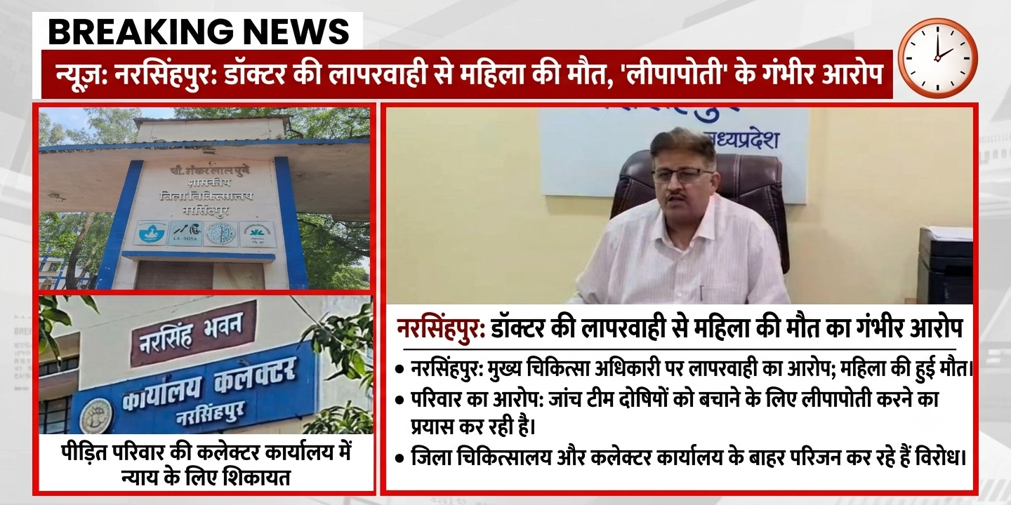 नरसिंहपुर  इलाज में लापरवाही से मौत का आरोप, जांच रिपोर्ट पर भी गंभीर सवाल